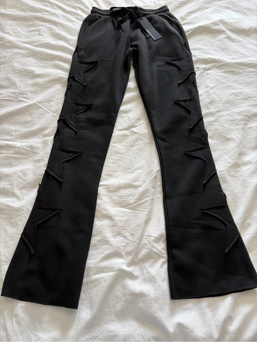 Rockstar Original Women’s Sinayah Black Stacked Star Track Pants Medium NWT - Picture 3 of 14